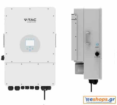 Τριφασικός Υβριδικός Inverter On/Off-Grid 10KW V-TAC SUN-10K-SG04LP3-EU με οθόνη LCD IP65 11542